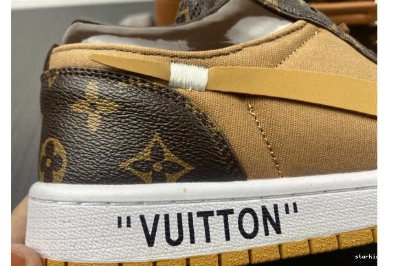 WHITE-LouiV Low JORDAN O-W AIR 1 Top -LouiV CASE) (WITH 0328